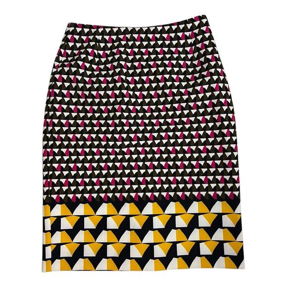 Hugo Boss geometric print pencil skirt 28 waist 38 hips 24 long - Picture 1 of 5